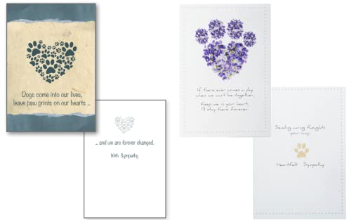 Dog Speak Loss of Pet Trauerkarte mit Aufschrift If There Ever Comes A Day...Dogs Come Into our Lives, 2 Stück