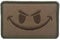 Trayosin PVC Klett Patch Schlechter Smiley Lächelndes Gesicht Morale Tactical Military Bestickter Hook Patch Glühen Im Dunklen Aufnäher (B)