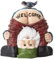 NIDONE Gartenzwerg Statue Lustiger Zwerg Nackter Hintern Willkommensschild Skulptur Harz Miniatur Elf Ornament Dekoration für Garten Hof Rasen Gartenarbeit Zubehör