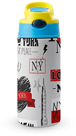 Bouteille Isotherme New York Tasse En Acier Inoxydable 500Ml Gobelet Pour Garçons Filles