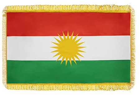 Kurdische Flagge Größ - 145 x 85 cm - Kurdistan Flagge