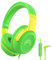 RockPapa Share Auriculares para Niños Con Cable y Micrófono - 85dB/94dB Volumen Limitado, Función para Compartir, Plegables, Ajustables, Diadema para la Escuela/Viajar