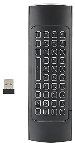 Infrarot-Fernbedienung mit doppelseitiger Tastatur, kabelloser Tastatur mit 81 Tasten, 6-Achsen-Multifunktions-Hintergrundbeleuchtung 2.4G-Steuerung