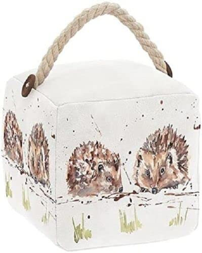 Assorted Doorstop Door Stop Stopper Filled Heavy Doorstop Faux Leather Novelty Wedge (Hedgehog Doorstop Cube)