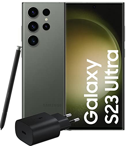 Samsung Galaxy S23 Ultra - Smartphone Android, Caricatore incluso, Dynamic AMOLED 2X, Fotocamera 200MP, RAM 12GB, 512 GB, 5.000 mAh, Verde (Green), Display 6.8'' [Versione italiana]