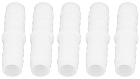 10 Pezzi Raccordo Portagomma in Plastica, Giuntatrice Spinata Adattatore per Giunto Riparatore Raccordo Portagomma in Plastica Giuntatrice a Spinato Uguale Diritto Adattatore per (14-14 mm attraverso)