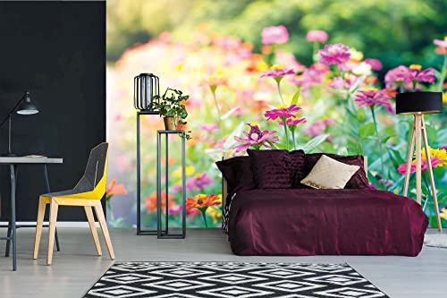 Vlies Fototapete GARTEN 375 x 250 cm (inkl. Kleister) - Vlies Tapete, Wandtapete, Wandbilder - Tapete für Wohnzimmer Schlafzimmer, Büro, Küche - Montagefertig