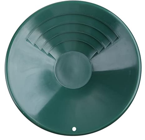 Padella d'oro da 10 Pollici all'aperto con vaschetta da Miniera per pepite d'oro Riffles per la prospezione Oro Verde Portatile