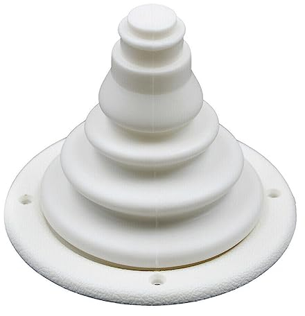 iSpchen Kabeldurchlass Boot Kabelführung Gummimanschette Dachdurchführung für Marine Kabelmanschette Gummi Schutzbalg Manschette 102 * 120mm Marinezubehör Yachtzubehör,Weiß
