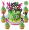 palasasa 25 Stück Tennis Tortendeko Tennis Ball Cupcake Toppers Sport Kuchen Dekoration für Tennis Sport Thema Baby Shower Mädchen Junge Kinder Geburtstag Party Kuchen Dekorationen Supplies