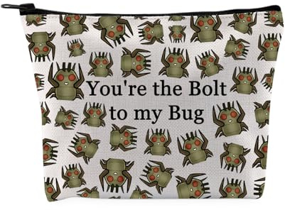 Generisch Lustige Kosmetiktasche, Motiv: You're The Bolt to My Bug Hoarding Bug Make-up-Tasche, Spieler-Geschenk, You're the Bolt to My Bug