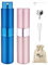 LAC FOR YOU 2 Atomizador Perfume Recargable 8ml - Decants Perfumes Dosificador Colonia Recargable, Bote Colonia Viaje - Azul y Rosa
