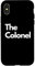 Hülle für iPhone X/XS The Colonel - Lustige minimalistische Titel
