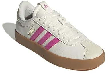 adidas VL Court 3.0 Shoes, Zapatillas Mujer, Core White Pulse Magenta Gold Met, 38 2/3 EU