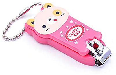 2 Pcs Cute Cartoon Nail Clippers Set, Stainless Steel Fingernail Clippers Set Cute Nail Cutter for Women, Girls and Children