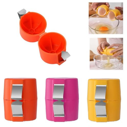 Ainiupi Eierschalenöffner – Eieröffner, Eierknacker für hart gekochte Eier, Handheld-Eierknacker-Werkzeug, 2-in-1-Eierbrecher/Separator zum Kochen, Camping, Küchenhelfer