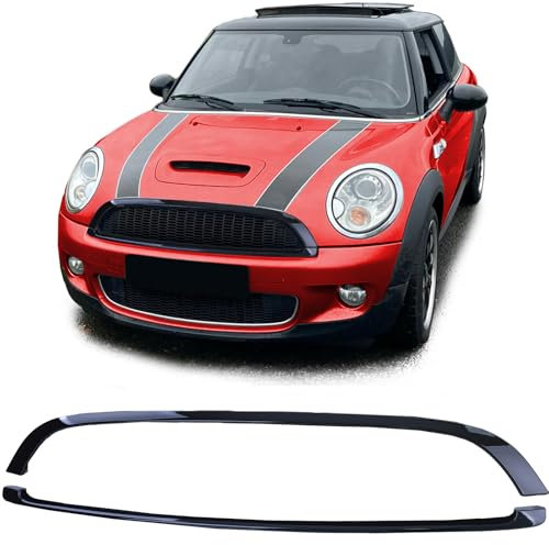 Kühlergrill Leisten Schwarz Glanz Set für Mini One Cooper JCW R56 R57 R58 R59