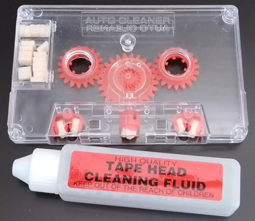 Cassette Tape Head Cleaner Wet Type For Crown, Matsui, Bush, Stellavox, Nivico, Omega, Decca, GPO, Auna, Ferguson, B&O, Bang & Olufsen Cassette Tape Recorder Player deck