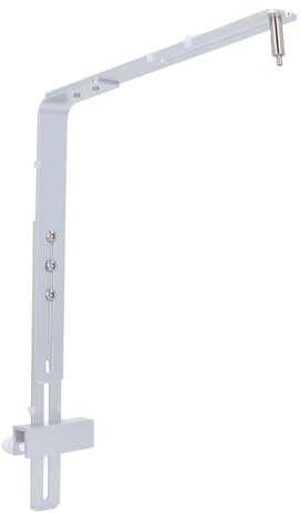 Pssopp Soporte Elevador de Luz LED Transparente Ajustable para Lámpara de Pecera de Terrario, Aluminio, Silver