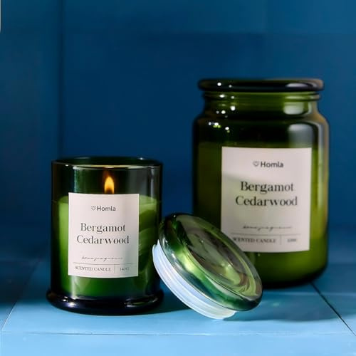 HOMLA Bergamotte & Zedernholz-Duftkerze MAEL 140 g