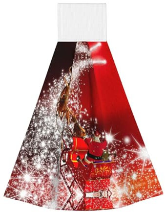 Weihnachtliche magische Hängetücher, Küchenhandtuch, saugfähiges Wischtuch für Küche und Badezimmer
