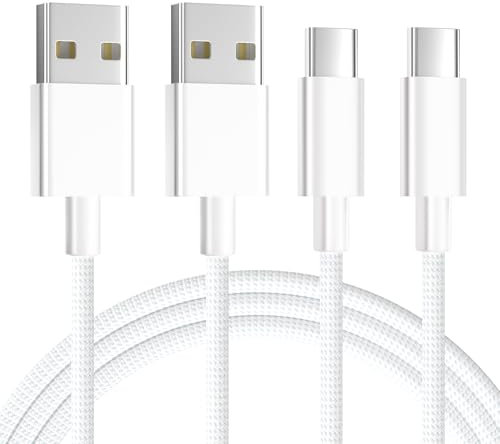 Câble USB-C [Lot de 2,1 m],câble USB-A vers USB-C pour charge rapide (iPhone 16/15 Pro),câble USB-A vers Type-C pour Samsung Galaxy S24/S23/S22/S21/S20/A55/A53,Google Pixel,câble de charge Type-C