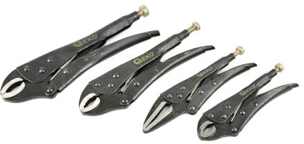 BSD Juego de Alicates de Impacto Morse - 4 Tamaños (125mm a 250mm) para Fontanería y Soldadura, Acero de Alta Resistencia