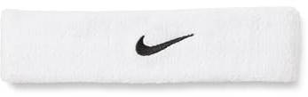 Nike Unisexe Swoosh Classic Bandeau White/Black One Size