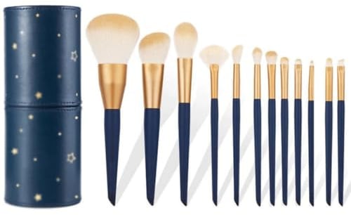12 Sterne Action Make -up Pinsel Set Anfänger weiche Haarpulver Puschpulver Puder Pinsel Lidschattenpinsel