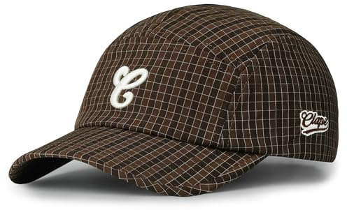 CLAPE 5 Panel Cap für Herren Damen Leicht Basecap mit Kurzem Schirm | Verstellbar,Wasserabweisend,Weich Baseballkappe mit Flachem Schirm für Camping,Wandern,Sport,Outdoor