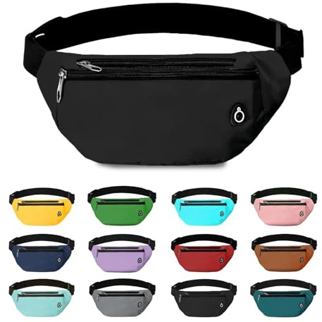 Rosoz Bauchtasche, Gürteltasche Damen Bauchtasche Herren Geschenke Sport Hüfttaschen für Outdoor Reise Laufen Fahrrad