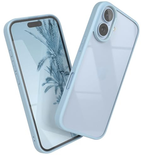 EAZY CASE Clear Hybrid Bumper Hülle kompatibel mit iPhone 17, Handyhülle mit Ultra Aufprallschutz, Stoßfest und Kratzfest, dünne Schutzhülle mit Kameraschutz, Handy Case, Hell Blau