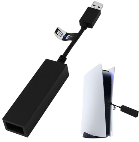 Nretluo Adattatore per fotocamera PS4, 1 pz per adattatore fotocamera PS5 con Playstation Vr su Playstation 5 Ps4 Usb Tipo a fotocamera Usb