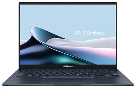 ASUS Zenbook 14 | 14 WUXGA | Ultra 9 285H | RAM: 32GB | SSD: 1TB | Laptop in Ponder Blue | OLED | Touch | beleuchtete Tastatur | Aluminium | Windows 11 Pro | Office 2024 Pro | Notebooktasche