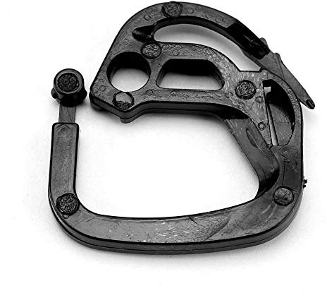 Badafaci Support de Clip pour Filet d'ombrage, Fixation du Crochet du Système d'ombrage, Clip pour Filet 'ombrage en Plastique, 50 Pièces, 3 Cm, Noir, pour Support de Plante en Treillis de