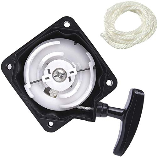 ZAMDOE Universal Seilzugstarter Rückstoß Seilzug Starter für Motorsense Rasenmäher Rasen-Trimmer Teile Ersatzteile Gartengeräte Rückprall Seilzugstarter, mit Starter Seil