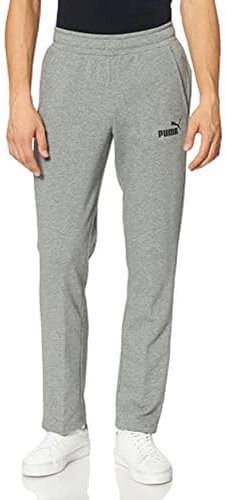 PUMA Herren Ess Logo Pants Tr Op Srl Hose, Medium Gray Heather B5, S Lang