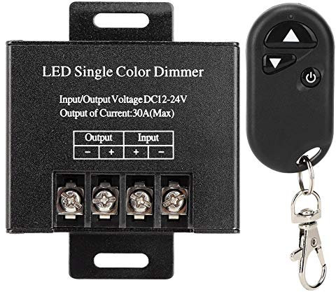 Telecomando senza fili Heaveant RF, luci di striscia DC12-24V LED Dimmer Switch 30A 750W 3 tasti Light Controller
