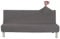 Jaotto Sofabezug Ohne Armlehne 2/3 Sitzer, Sofa Überwürfe Armlose Sofabettüberzug Elastische Stretch Spandex Waschbar, Sofaüberwurf Sofahusse für Clic Clac Klappcouch ohne Armlehnen,Grau