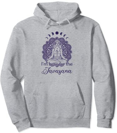 Yoga Meditation mit Mondphasen und Here For The Savasana Pullover Hoodie