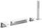 4-Loch Badewannenarmatur | 4-Loch Wannenrandarmatur mit Ausziehbarem Handbrause | 4-Loch Armatur für Badewanne mit Handbrause | Chrome | RAVAK (Chrom)
