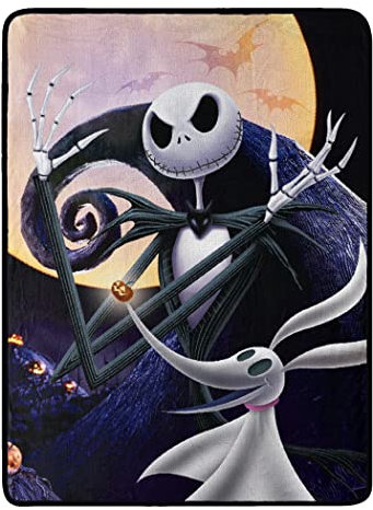 Northwest Disney Couverture Micro Raschel L'Étrange Noël de Monsieur Jack 117 x 152 cm