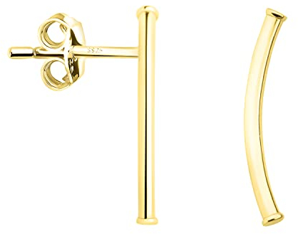SOFIA MILANI - Damen Ohrringe 925 Silber - vergoldet/golden - Stab Ohrstecker - E1998