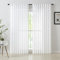 Treatmentex Linen Textured White Sheer Curtains for Living Room 72inch Long Pencil Pleat Light Filtering Semi Sheer Window Curtain Panels for Bedroom Sunroom Voile 54 w x 2 pcs
