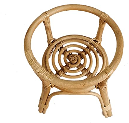 Natürliches Rattan, handgewebt, Blumentopf, Pflanzenständer für den Innenbereich, für die Gartenarbeit (Farbe: A Größe (A)