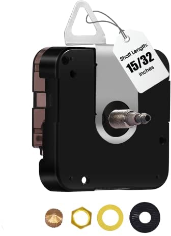 DEEWISH Uhrwerk für Große Wanduhr, 18 mm/23 mm/28 mm Langer Schaft Quarzuhrwerk mit Hohem Drehmoment, Uhrwerke zum Selbsteinbau, Motor-Ersatzteile, DIY-Reparatur-Teile (Ohne Zeiger, DW-12888-I Serie)