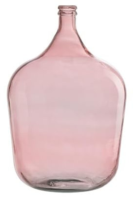 Vase Dame Jeanne en Verre Rose 37x37x55 cm