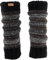 GURU SHOP Wollstulpen aus Nepal, Beinstulpen aus Schurwolle Ton in Ton - Grau/braun, Herren/Damen, Synthetisch