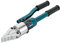 Hydraulischer Flanschverteiler 8T Integraler Hydraulikspreizer Abgestufte Klemme Hydraulikpumpe Flanschspreizer Max. Spreizweite 30mm (Blau)