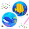 Diamond Painting Kinder, Diamant Painting Bilder Fisch und Wal, Diamontpating Set mit Rahmen, 5D Diamond Painting Mädche, DIY Diamant Malerei Frauen Geschenk, Basteln Erwachsene für Home Wand Decor
